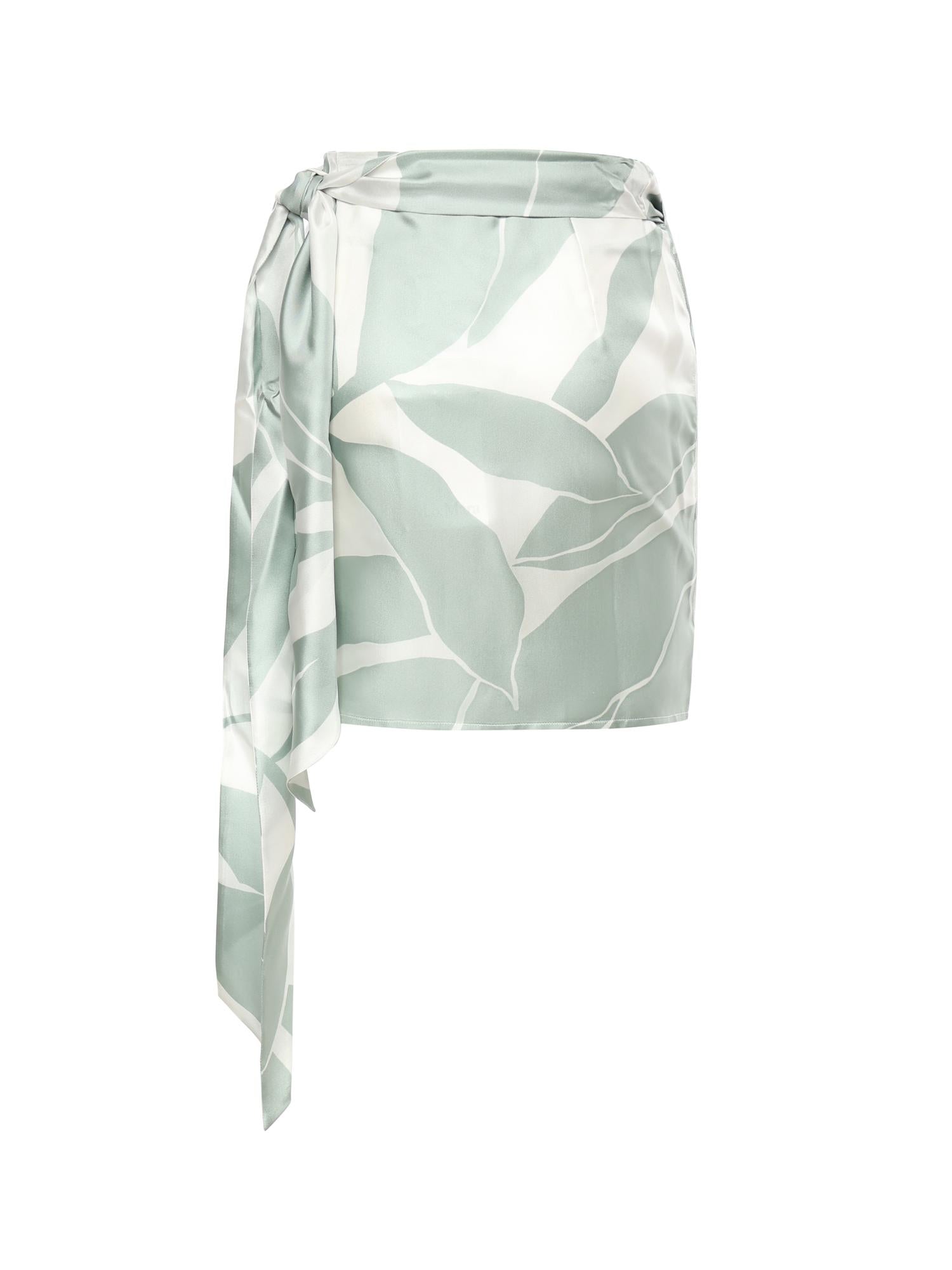 Gonna in twill di seta stampata 2611101042600 002 MAX MARA 