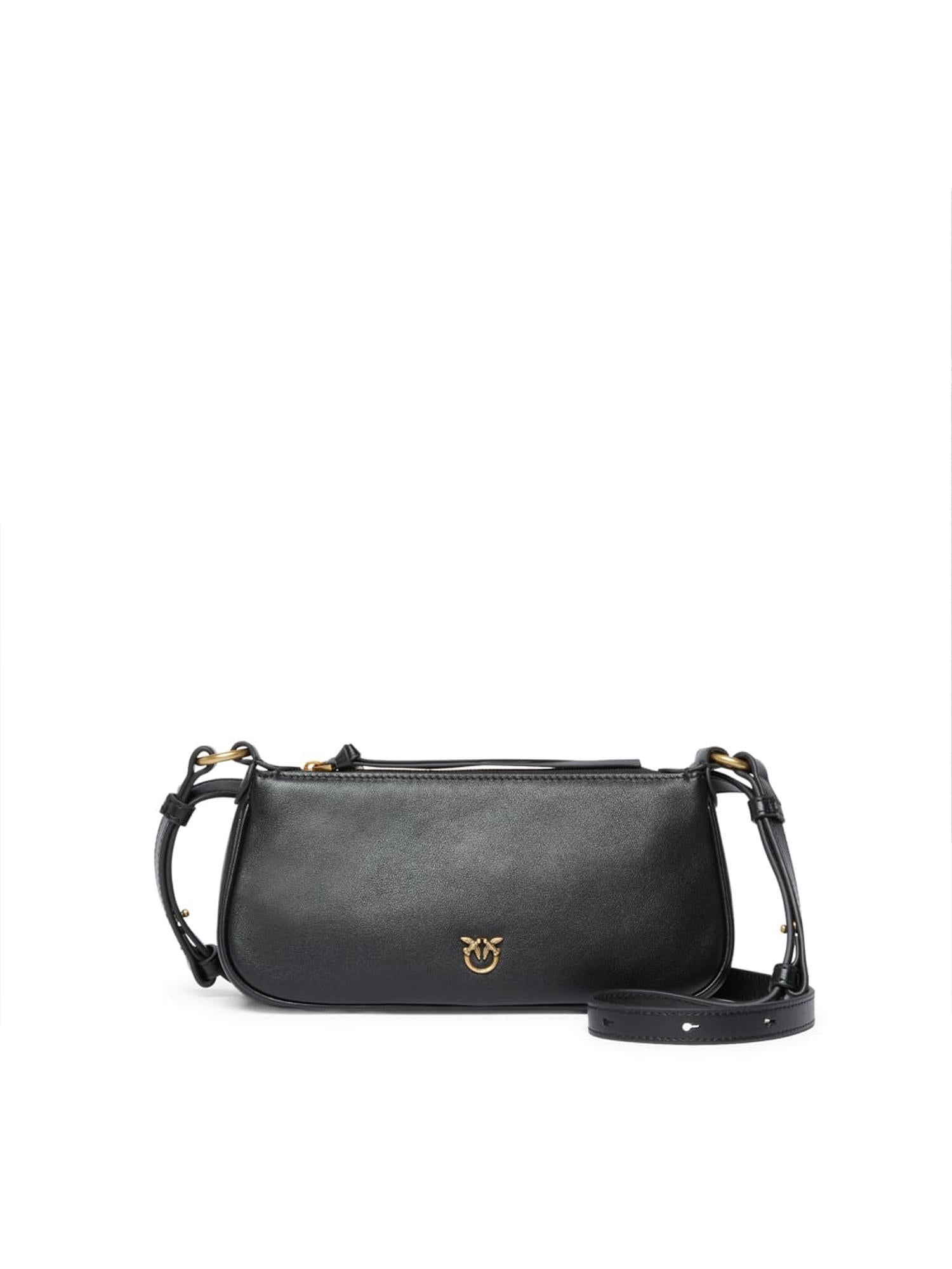 Borsa a tracolla Mini Half Moon Horizontal in pelle 105069 A0QOZ99Q PINKO 