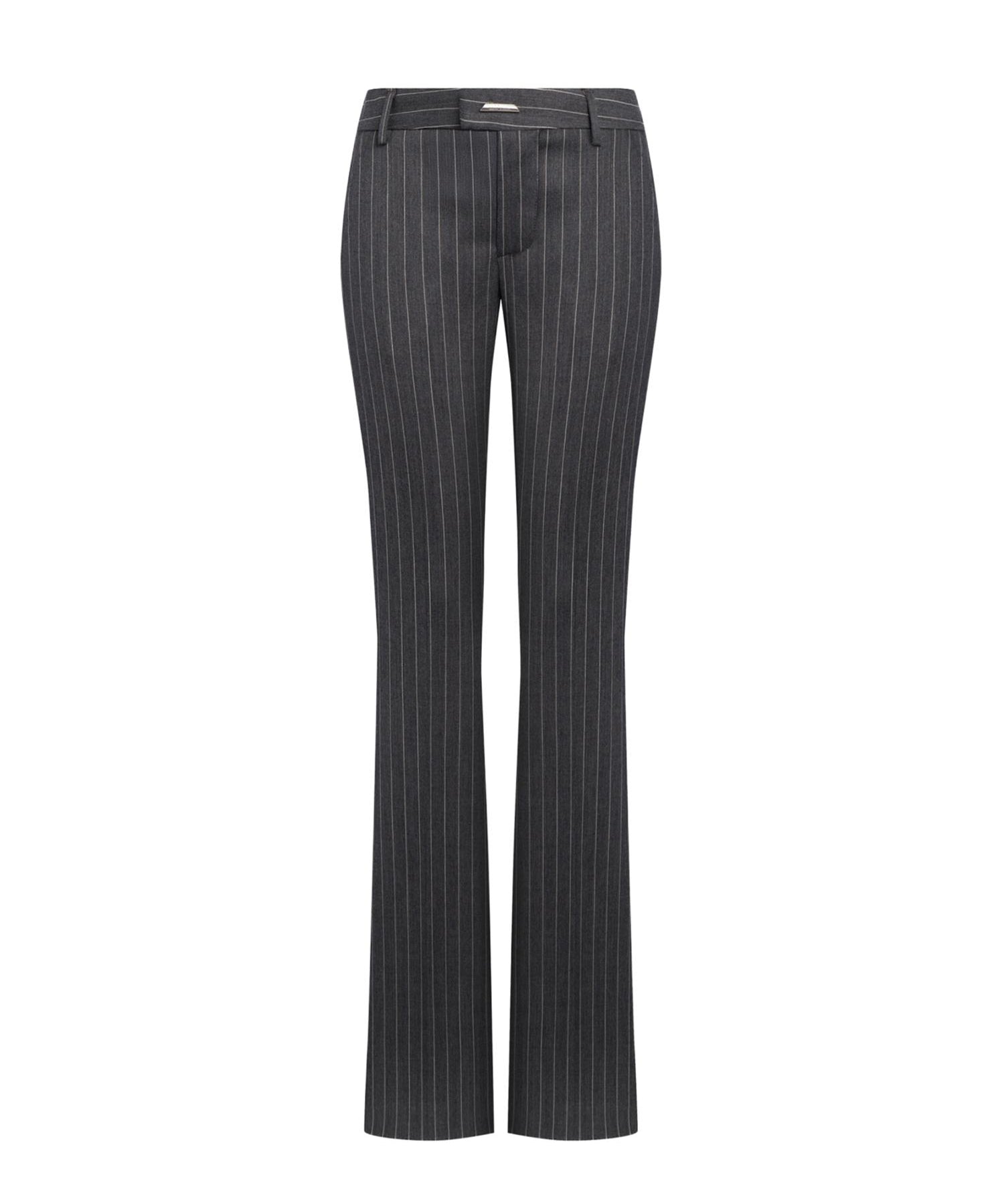 Pantaloni in fresco di lana gessato DP923 ES0080D903 DONDUP 