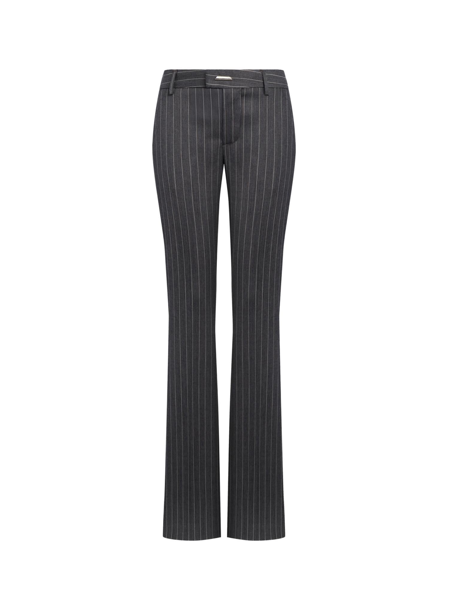 Pantaloni in fresco di lana gessato DP923 ES0080D903 DONDUP 