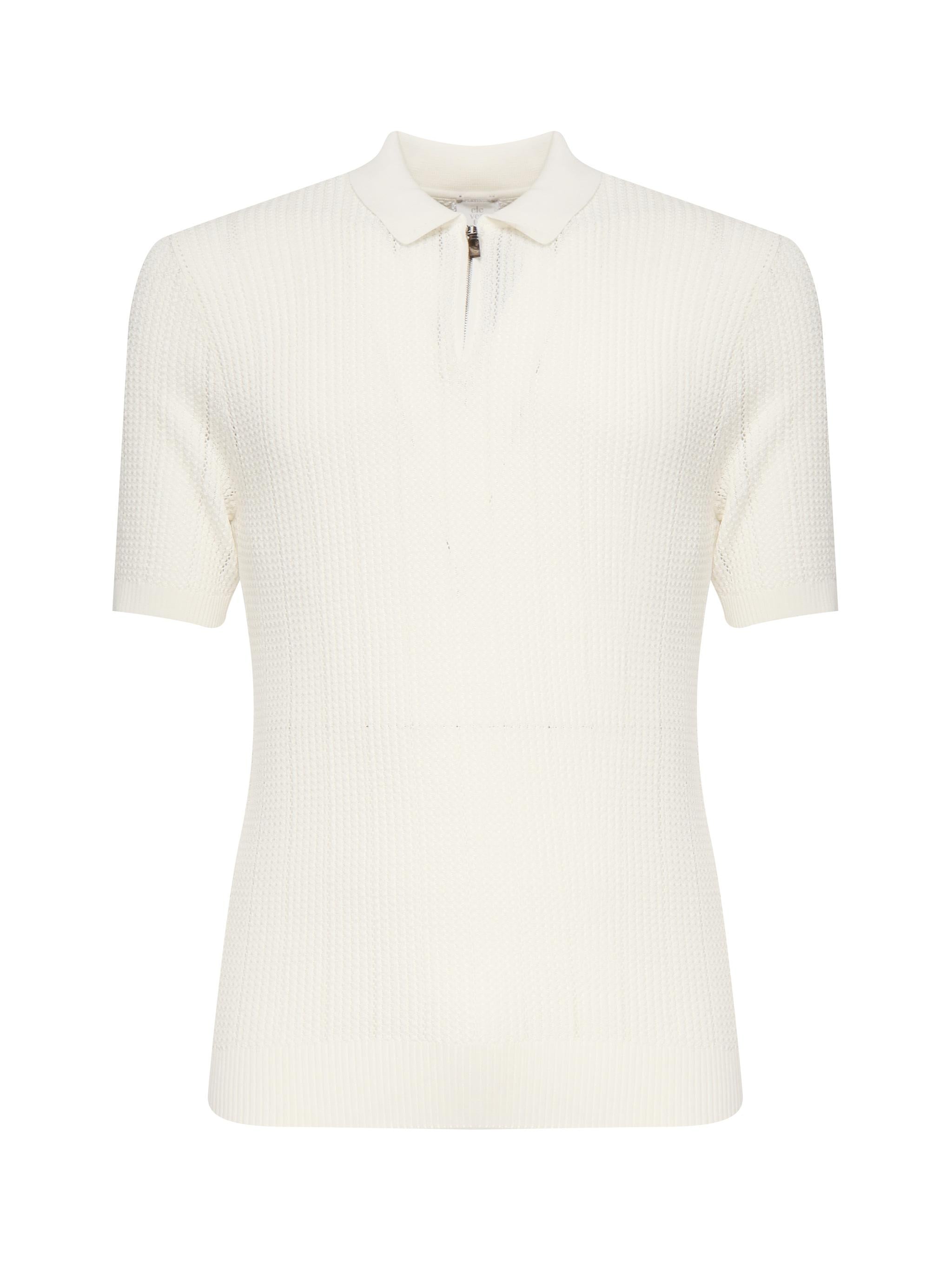 Polo con zip a coste K76POLK17MAG0A001 01 ELEVENTY 