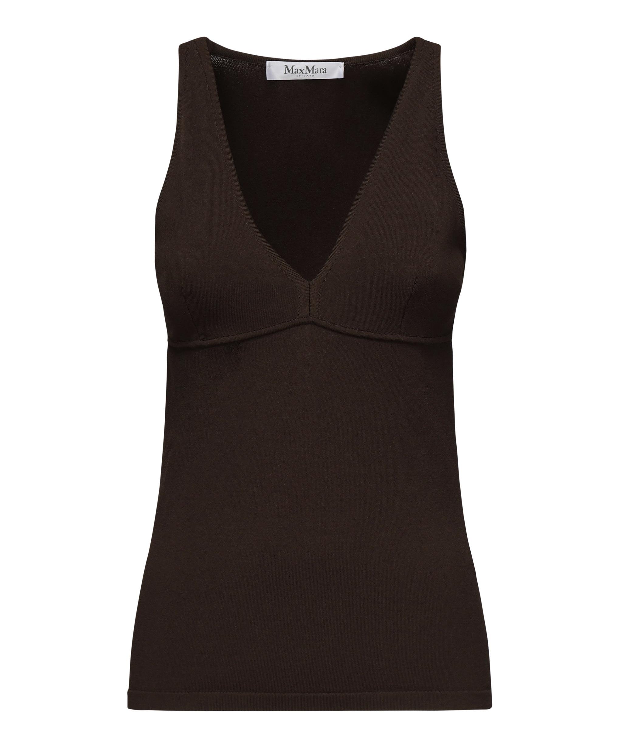 Top smanicato in viscosa 2511361313600 010 MAX MARA 
