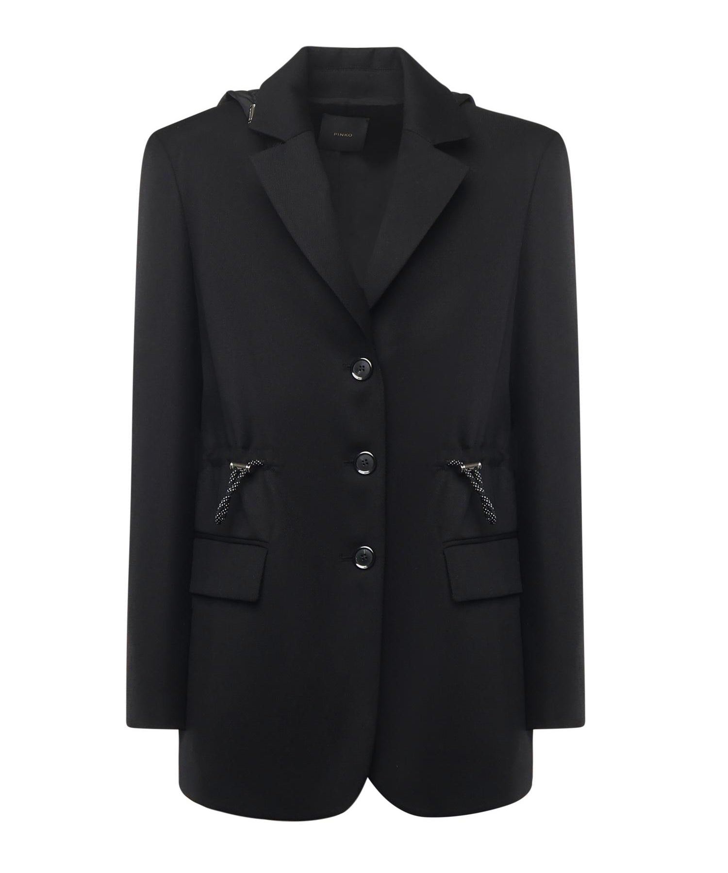 Giacca con cappuccio e coulisse 106117 A30CZ99 PINKO 