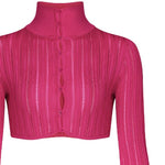 Top crop a costine<BR/> AA9S02234M712 -446 ALAIA 