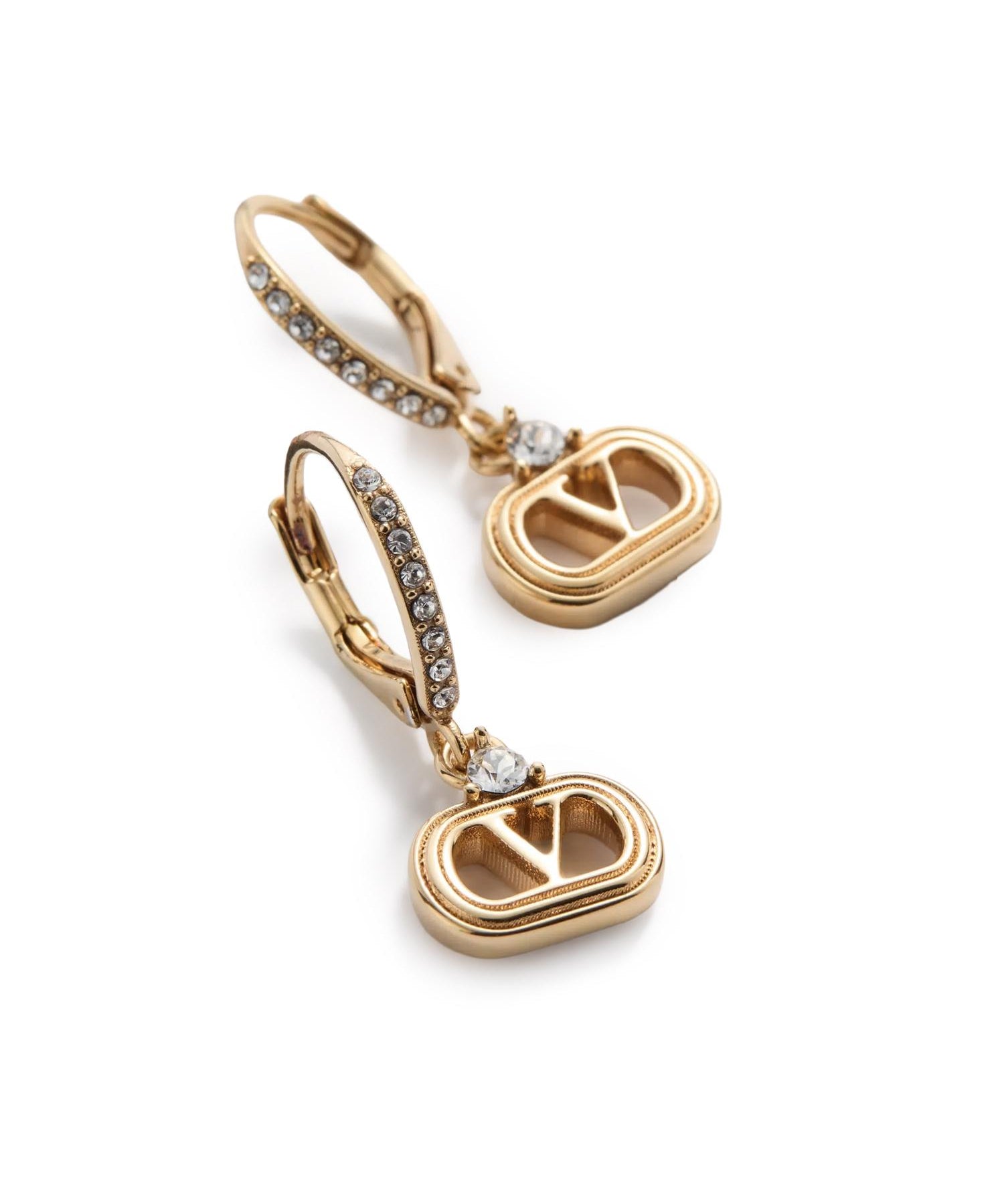 Orecchini Ovalette in metallo e cristalli Swarovski® 7W2J0AI3 YCW9MN VALENTINO GARAVANI 