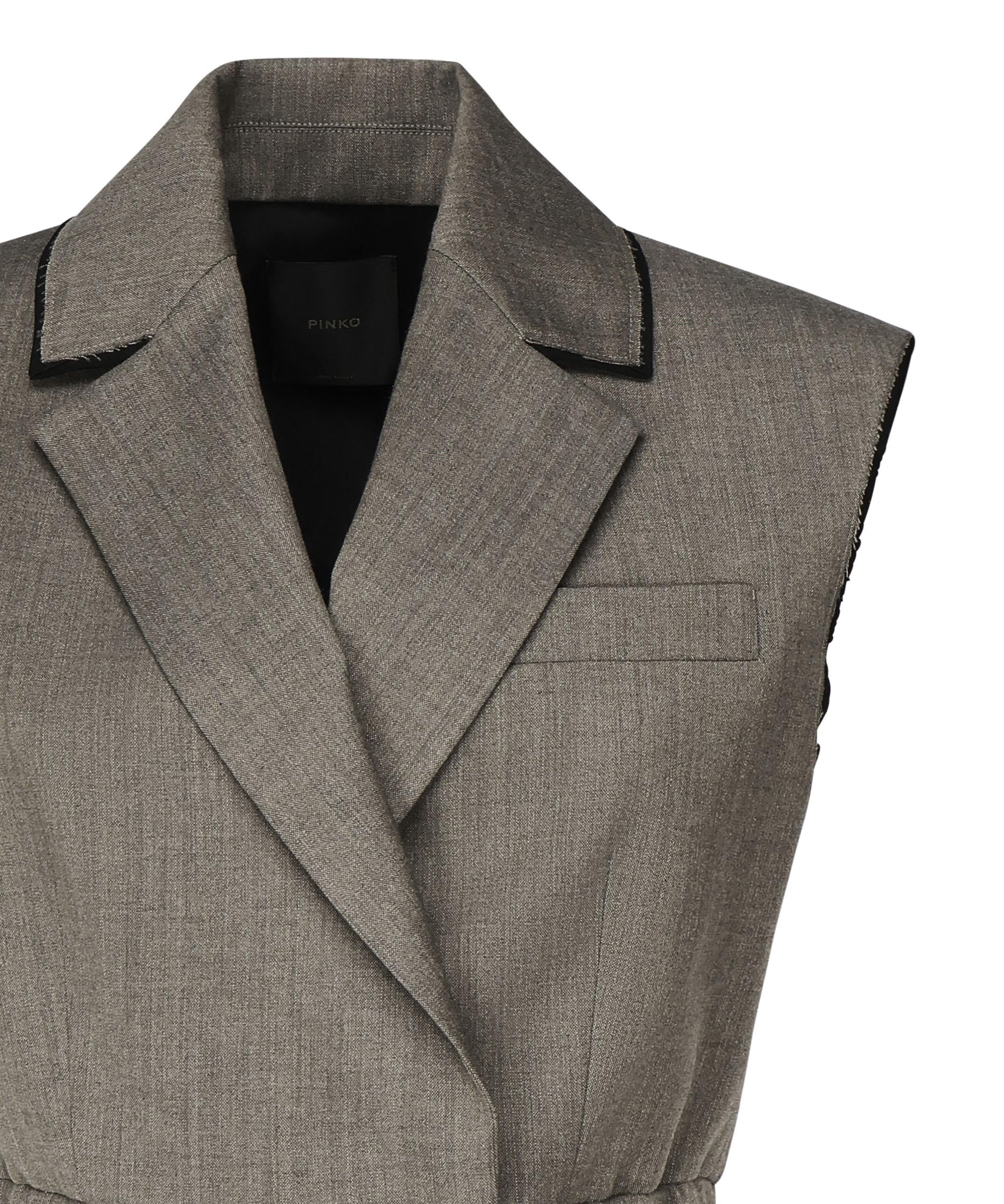 Gilet corto con rever ed elastico 104755 A2BQL67 PINKO 
