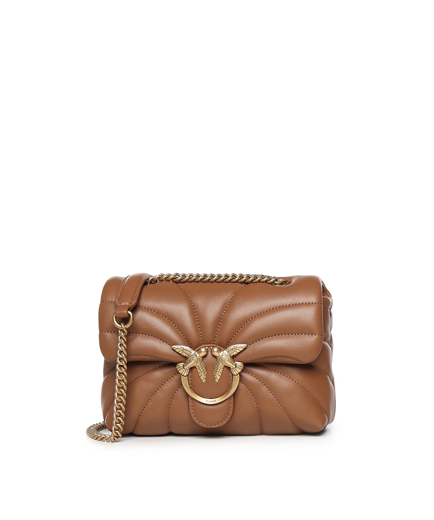 Mini bag Love Bag Puff Butterfly a tracolla in nappa 100039 A1EXL17Q PINKO 