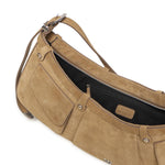 Borsa a spalla Pocket Body Bag in suede con tasche 106865 A0F6L22O PINKO 