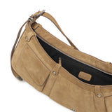 Borsa a spalla Pocket Body Bag in suede con tasche 106865 A0F6L22O PINKO 