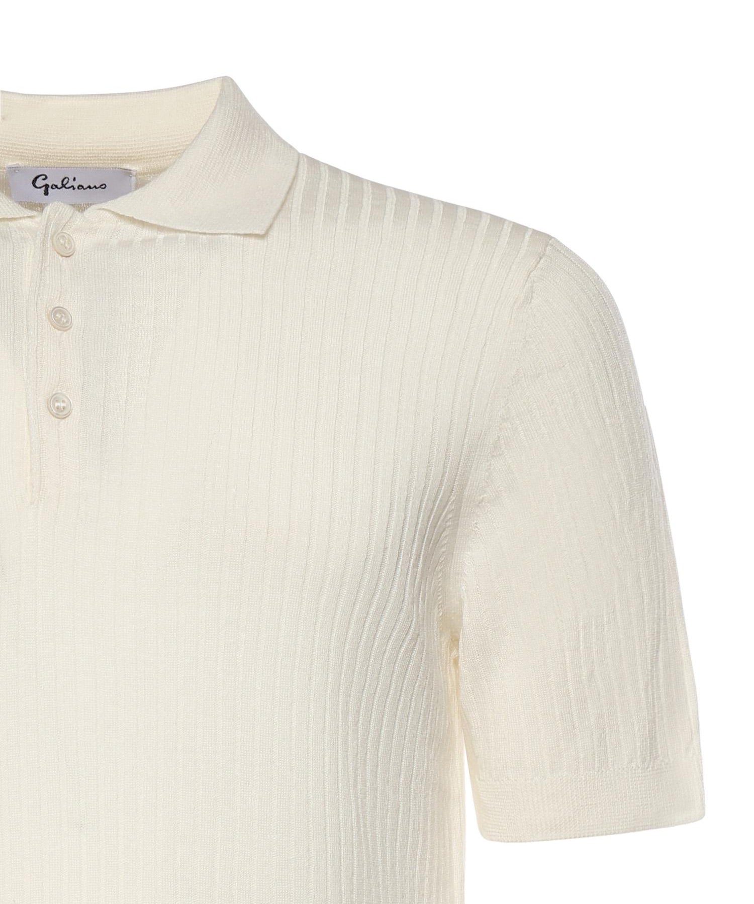 Polo in cotone a coste 57118 18641001 GALIANO 