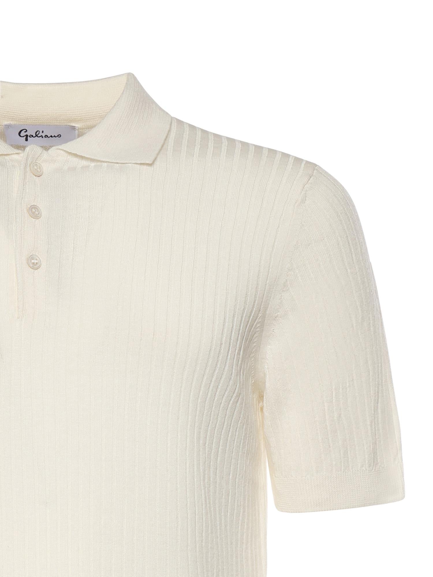 Polo in cotone a coste 57118 18641001 GALIANO 