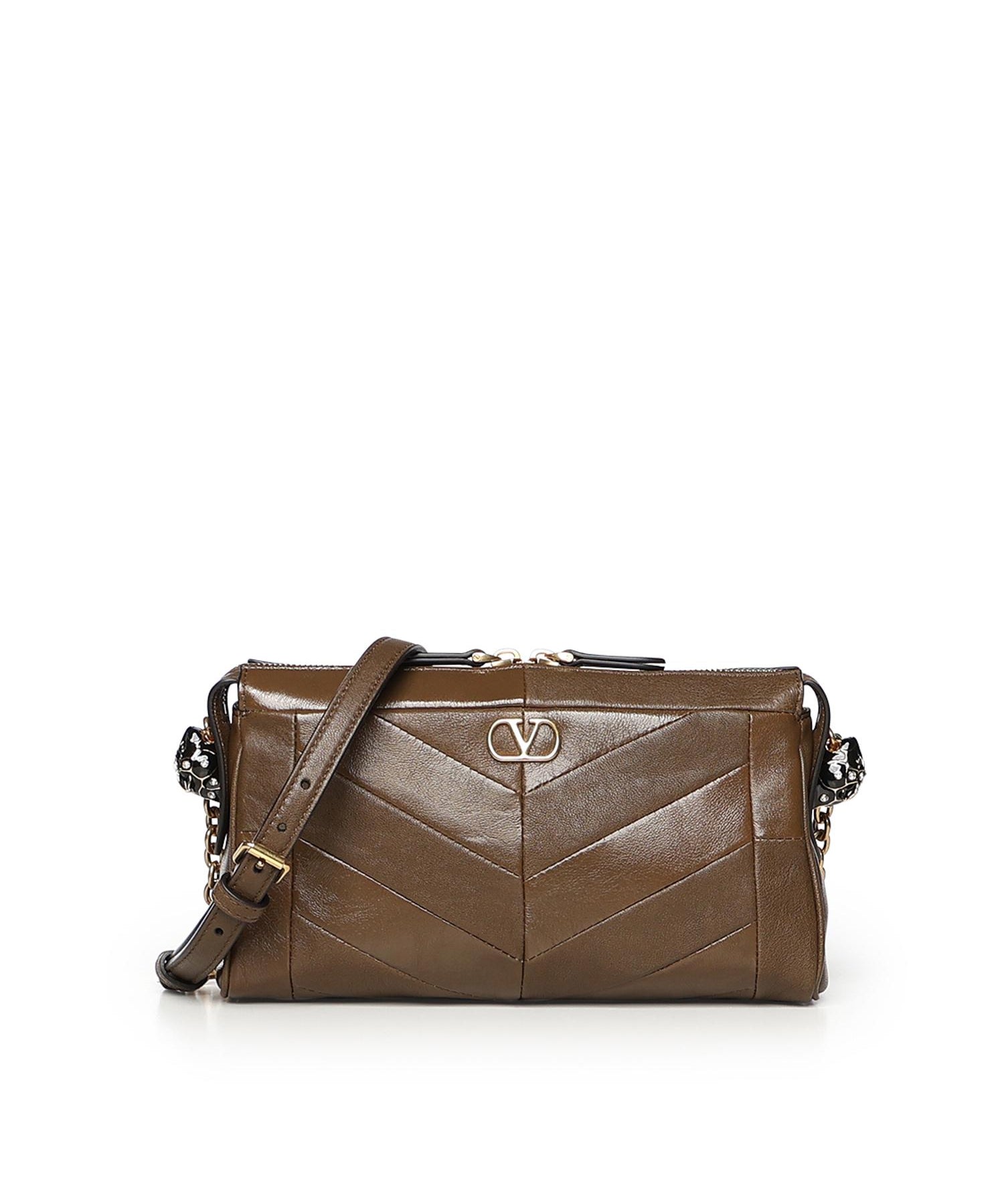 Borsa a tracolla Panthea in nappa motivo chevron 8W0B0S99 UYFBGQ VALENTINO GARAVANI 