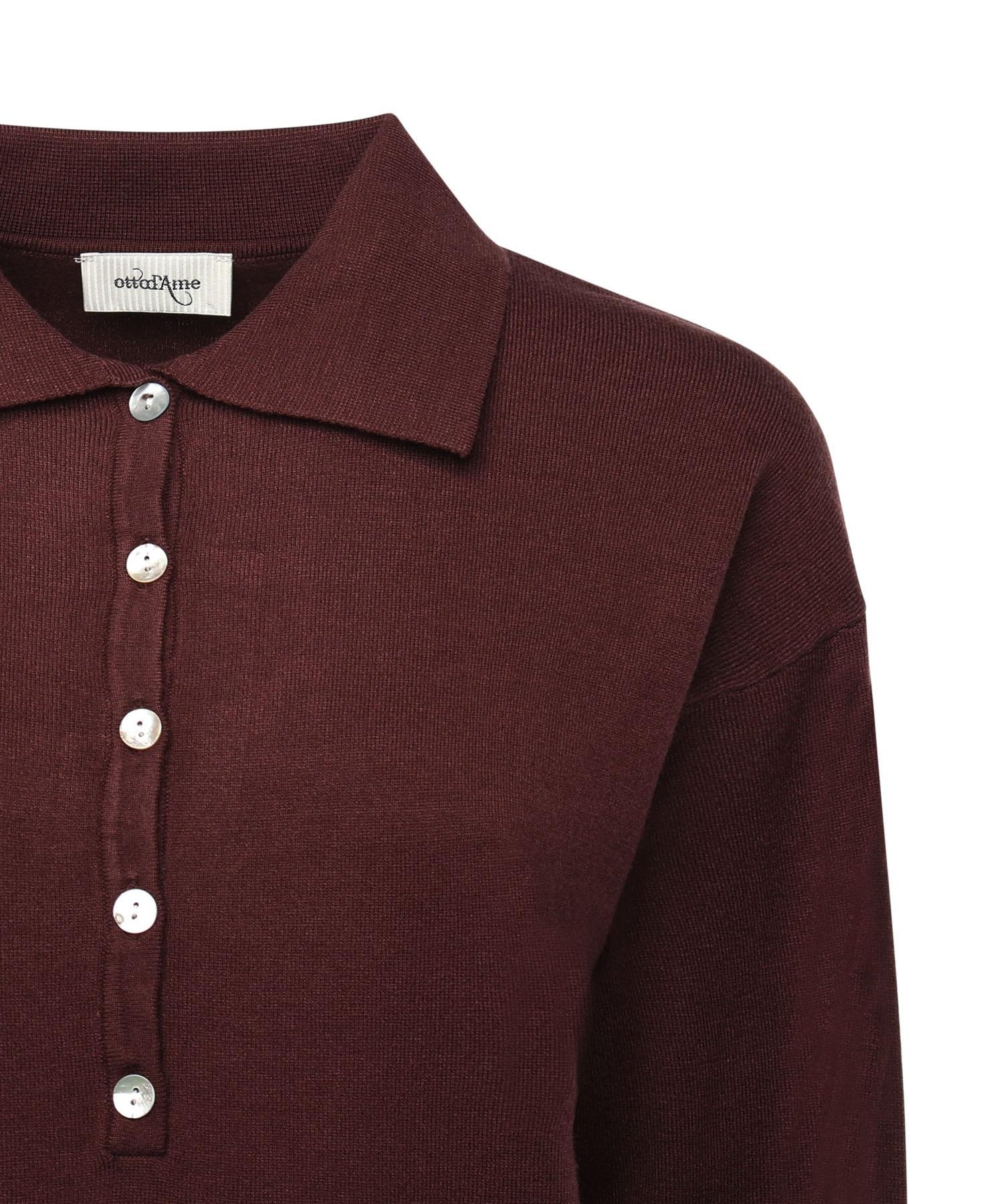 Maglia polo in viscosa<BR/> DK9210 TERRA OTTOD'AME 
