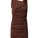 Abito con drappeggio T170114A TJP073CACAO THE ANDAMANE 