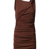 Abito con drappeggio T170114A TJP073CACAO THE ANDAMANE 