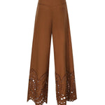 Pantaloni Ray in cotone 263502 BROWN CHARO RUIZ 