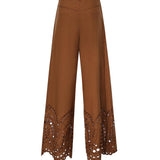 Pantaloni Ray in cotone 263502 BROWN CHARO RUIZ 