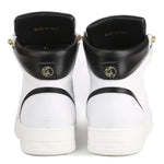 SNEAKERS 1990 BIANCHE E NERE IN PELLE <BR/> 1990 LEATHERWHITE/BLACK GIULIANO GALIANO 