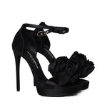 Sandali con plateau in raso CR1622 AR5728B956 DOLCE & GABBANA 