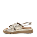 Sandalo flat Thea Tress A55379 PLATINO CARMENS 