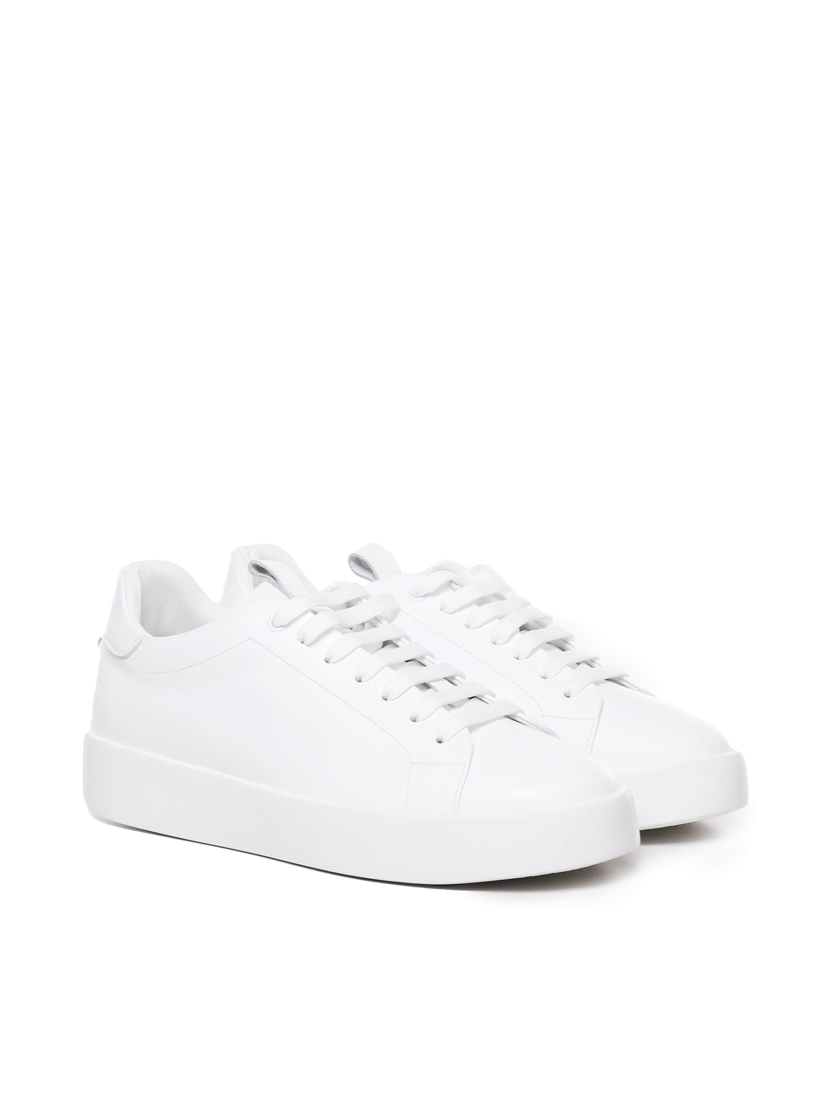 Sneakers Road in pelle di nappa ROAD 1 NAPPAWHITE/WHITE GIULIANO GALIANO 