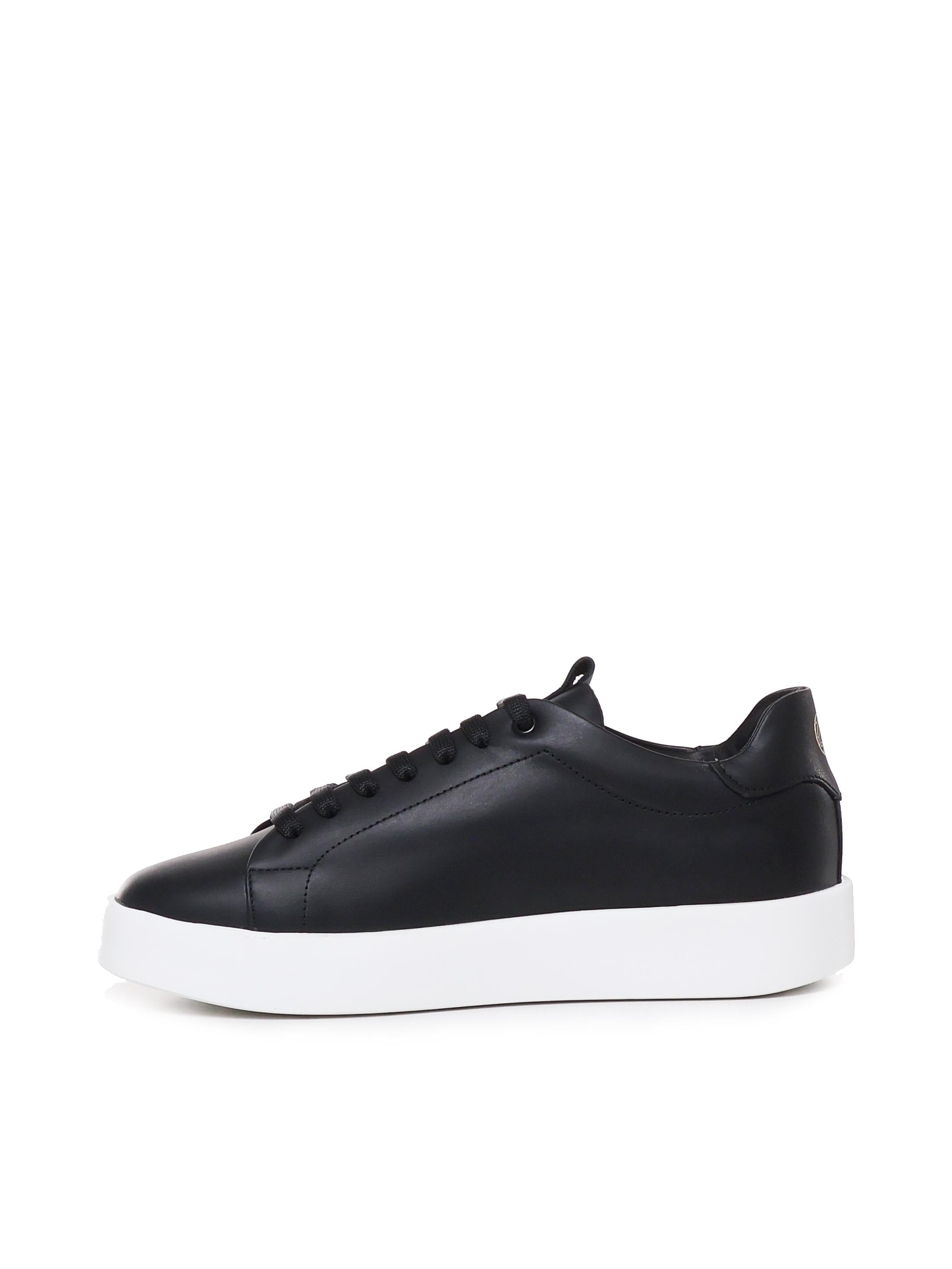 Sneakers Road in pelle di nappa ROAD 1 NAPPABLACK/WHITE GIULIANO GALIANO 