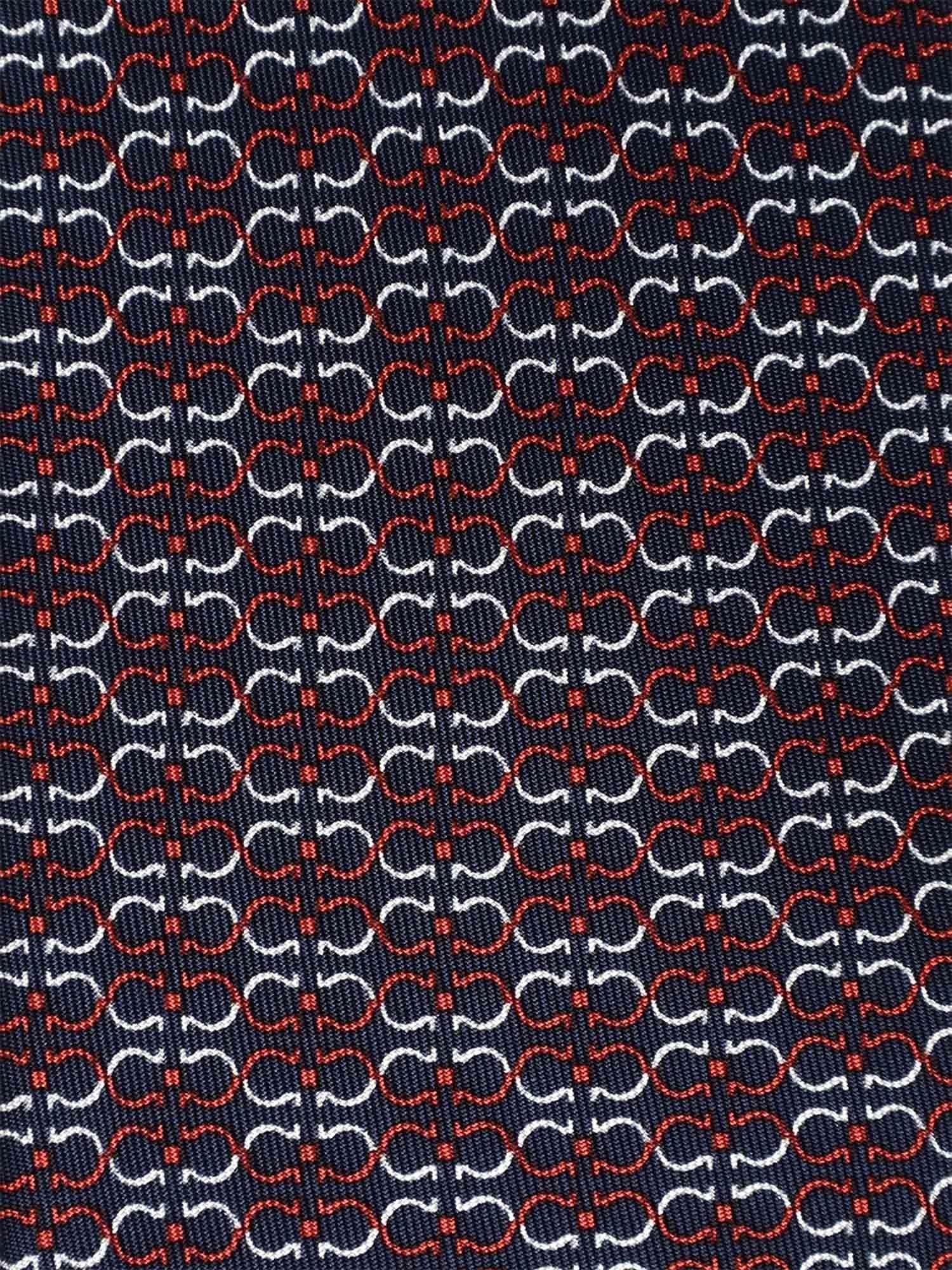Cravatta in seta con stampa 351204 778439001 FERRAGAMO 