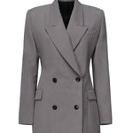 Giacca sartoriale doppiopetto in gabardine di lana AA9V1129T612B 284 ALAIA 
