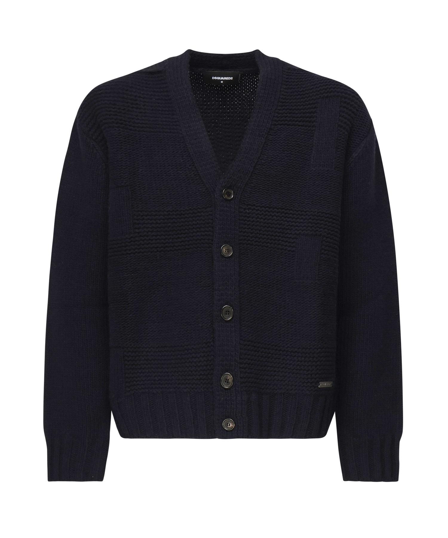 Cardigan in lana S74HA1552 D13142477 DSQUARED2 