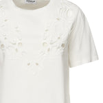 T-shirt cropped in jersey di cotone DS032 JF0352DXXXW000 DONDUP 
