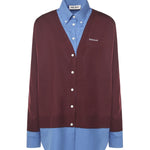 Camicia In Cashmere E Popeline MK1962 17HJF041F MIU MIU 