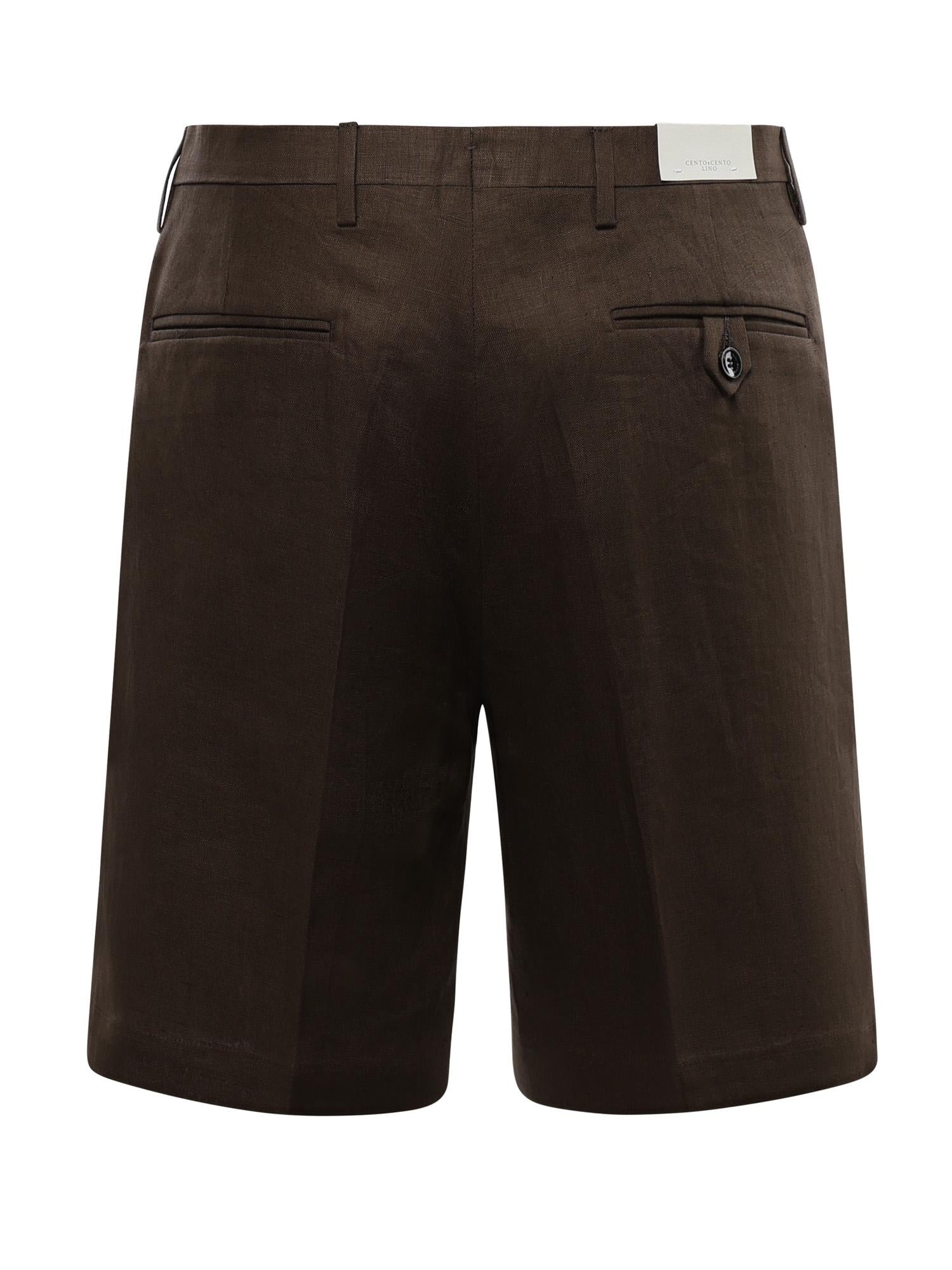 Bermuda Harry in lino con pince MCHAR3259S26B 194 MICHAEL COAL 
