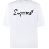 T-shirt in jersey con logo S74GD1524 D20106100 DSQUARED2 