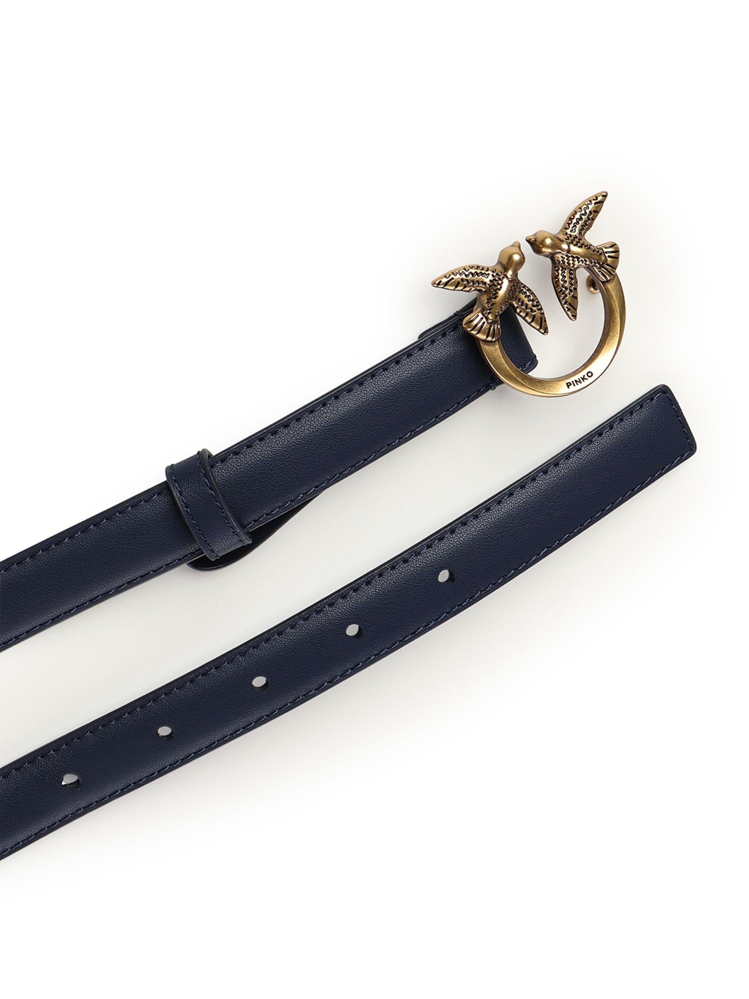 Cintura sottile Love Birds in pelle 100143 A0F1G08Q PINKO 