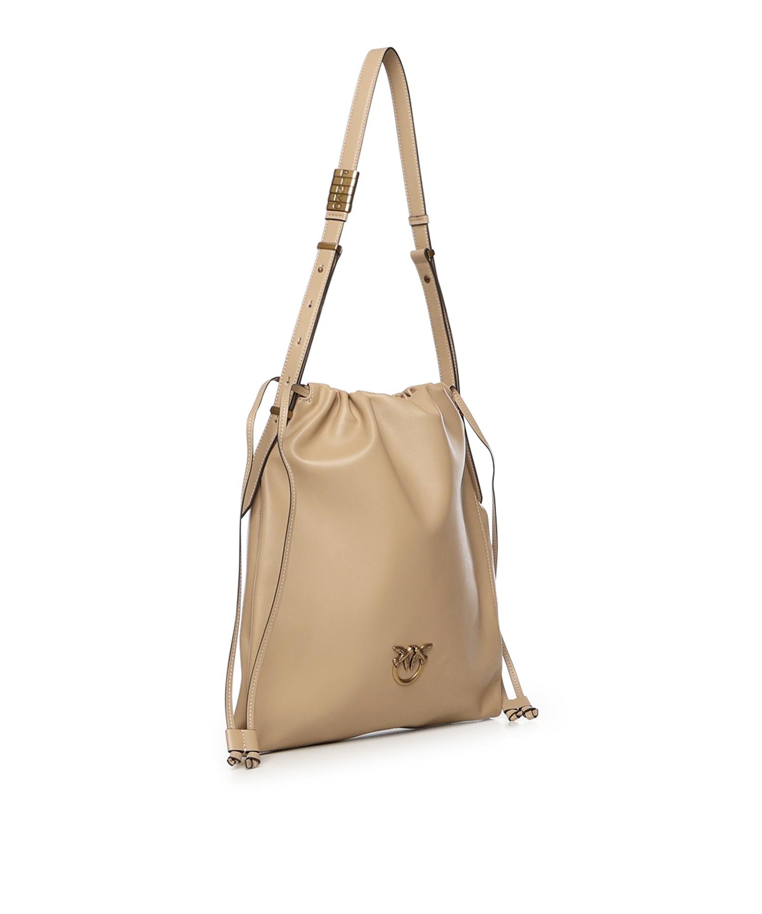 Borsa a spalla con logo 104359 A0QOC94Q PINKO 