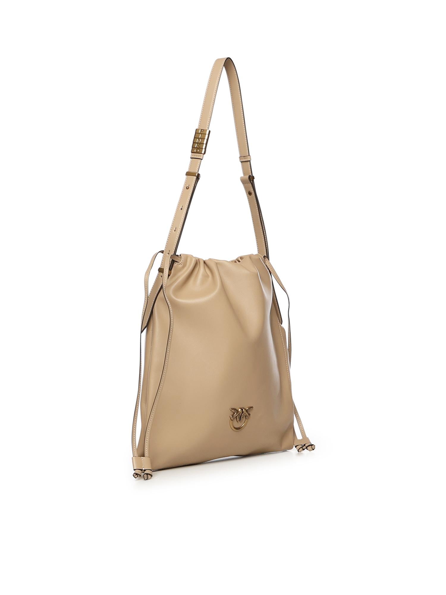 Borsa a spalla con logo 104359 A0QOC94Q PINKO 