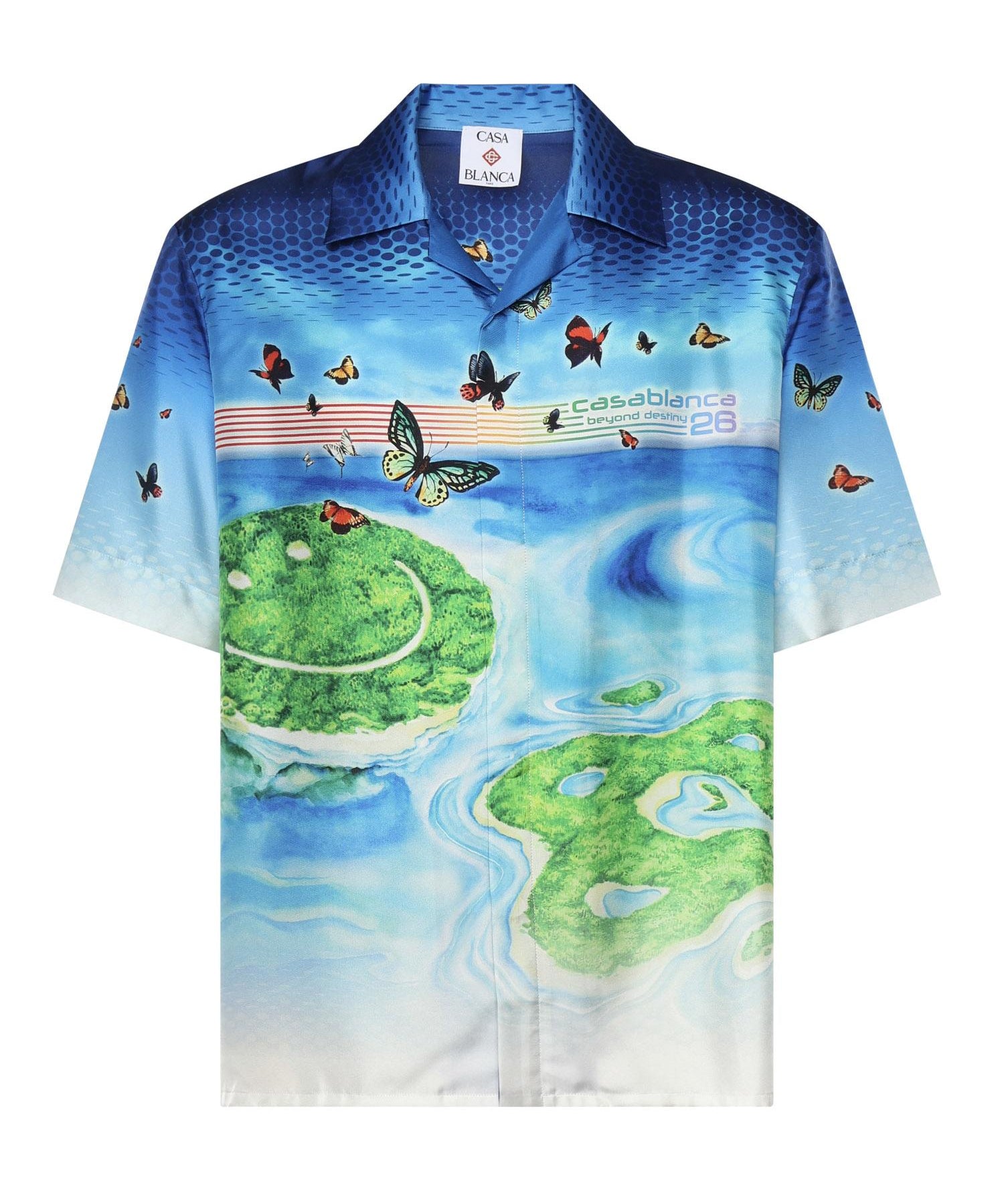 Camicia Beyond Destiny in seta MSP26SH003 02 CASABLANCA 
