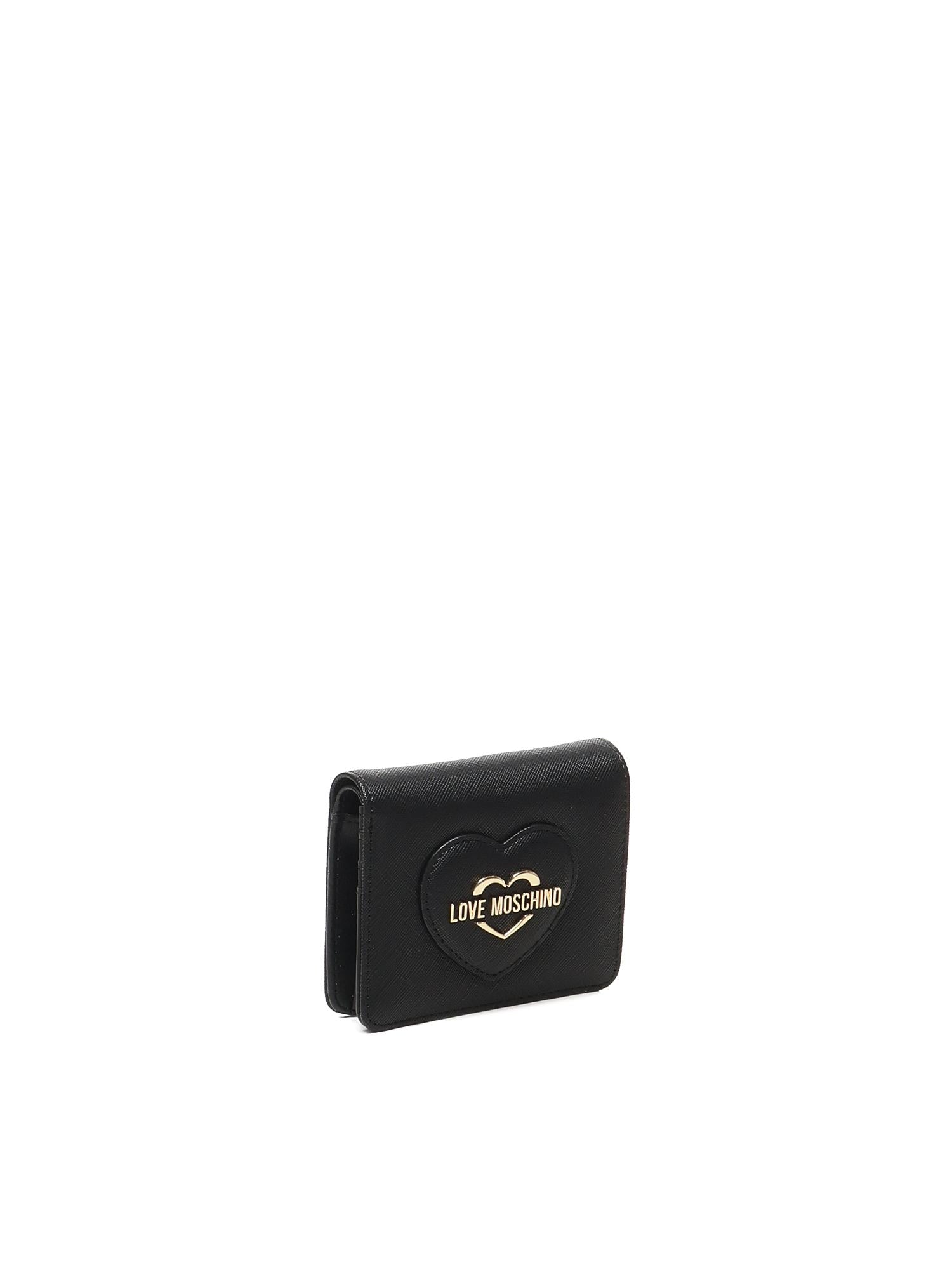 Portafoglio con logo lettering JC5731PP0LKL0 000 LOVE MOSCHINO 
