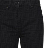 Jeans ff black in denim di cotone FLP851 AT1BF0GME FENDI 