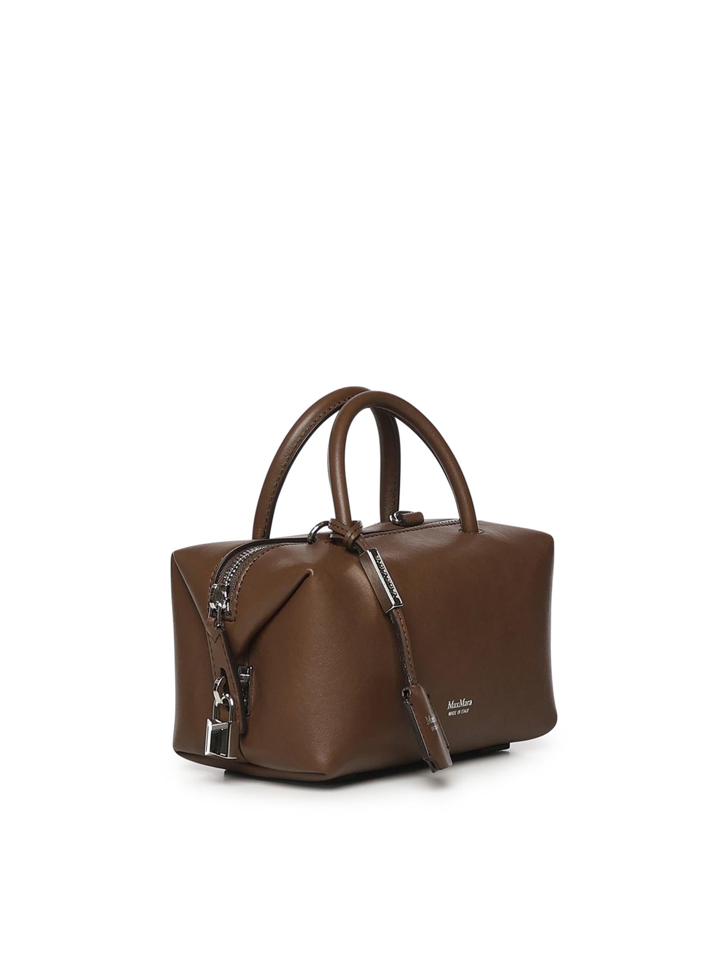 Bauletto in pelle con logo 2614511031600 029 MAX MARA 