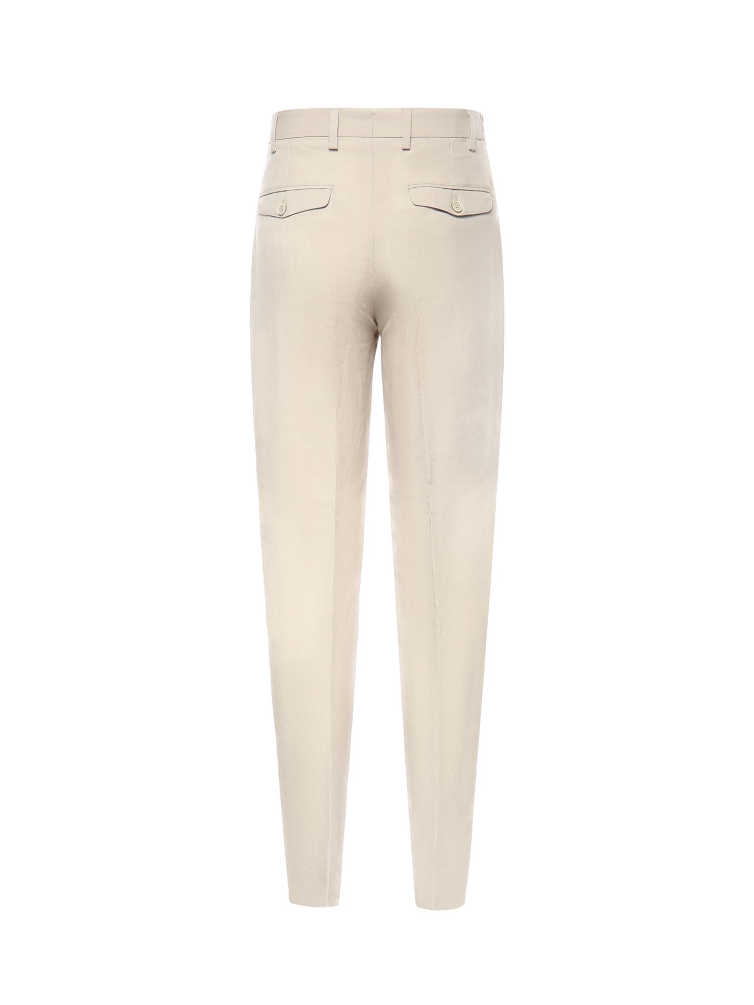 Pantalone in lyocell e lino M75PANM17TES0M116 02 ELEVENTY 
