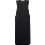 Abito midi con ricamo gioiello 79AJO473 N0278899 GENNY 