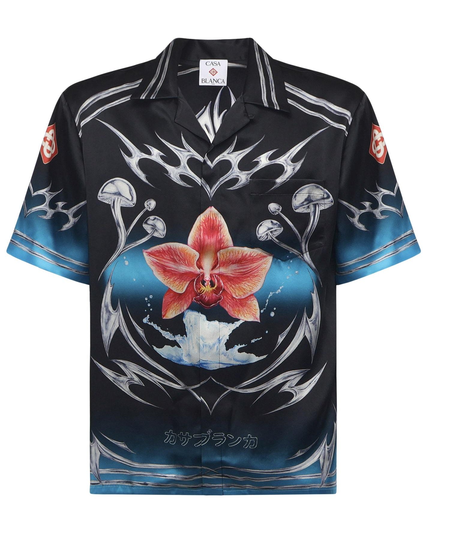 Camicia Blades in raso di seta MAW25SH003 03 CASABLANCA 