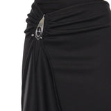 Gonna lunga Crystal in jersey 25044334 BLACK CHRISTOPHER ESBER 