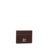Portacarte in nappa matelassé 5MC076 AFPPF0007 MIU MIU 