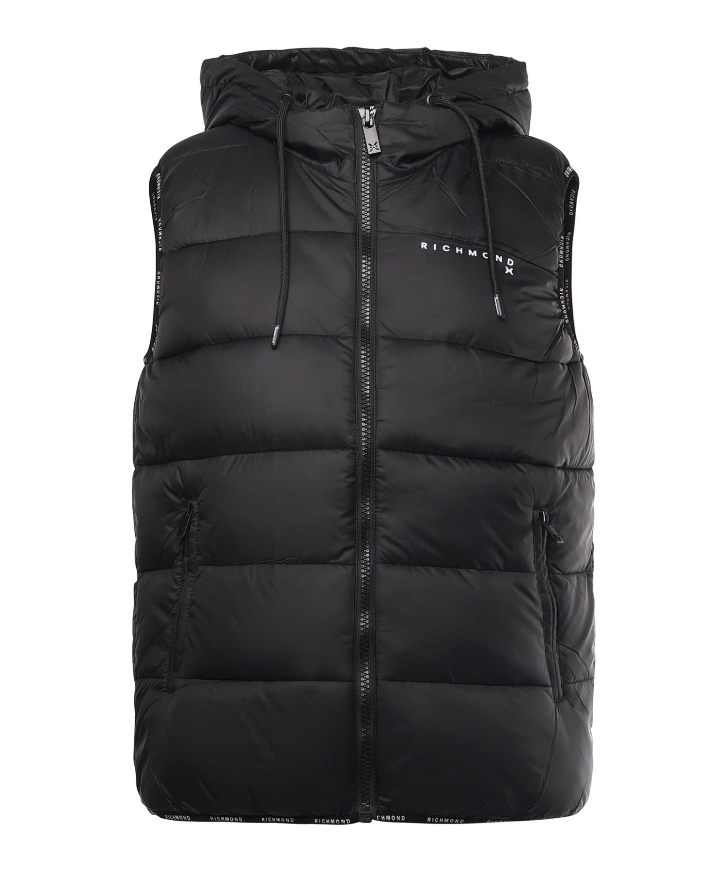 Gilet imbottito in nylon UMA25160PI BLACK RICHMOND X 