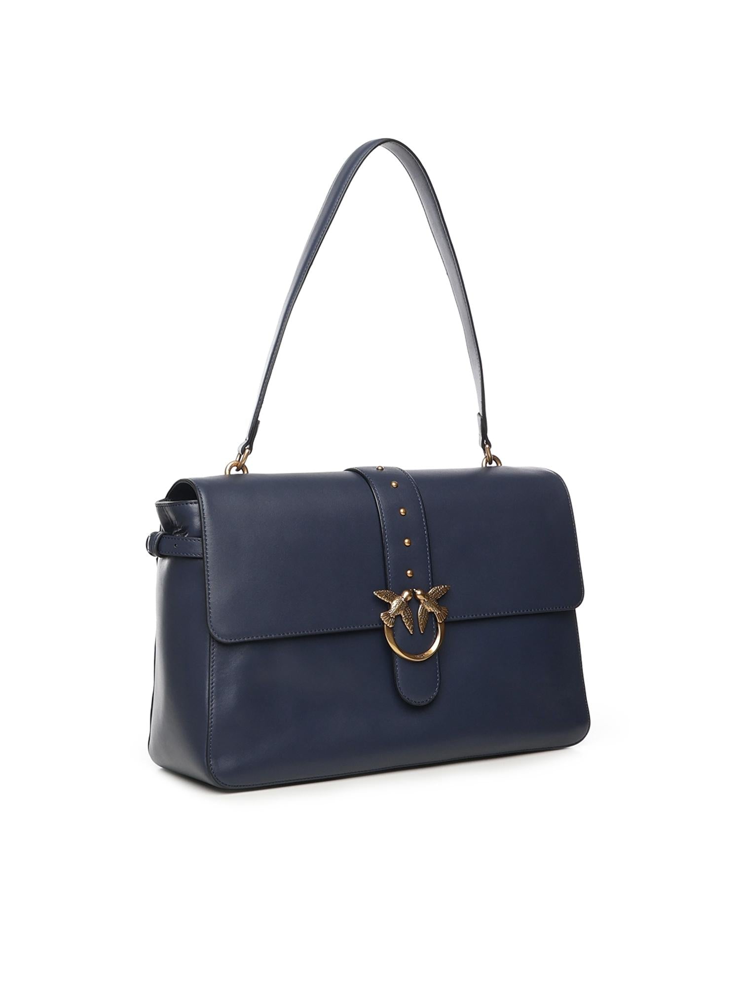 Borsa a spalla maxi Love Bag Slouchy in pelle 105067 A0QOG08Q PINKO 