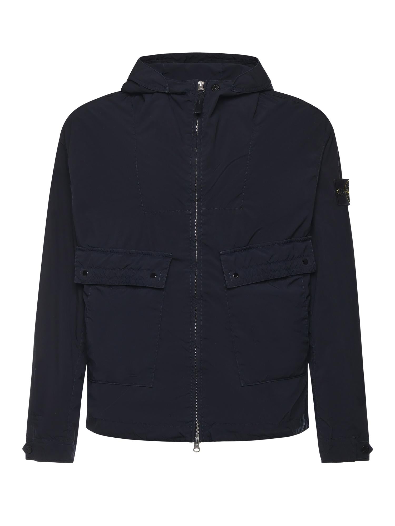 Giacca con cappuccio e logo L1S154100052 S0042V0020 STONE ISLAND 