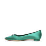 Ballerine Pluma in raso con fibbia gioiello 124-2671-0005 -3206 MANOLO BLAHNIK 