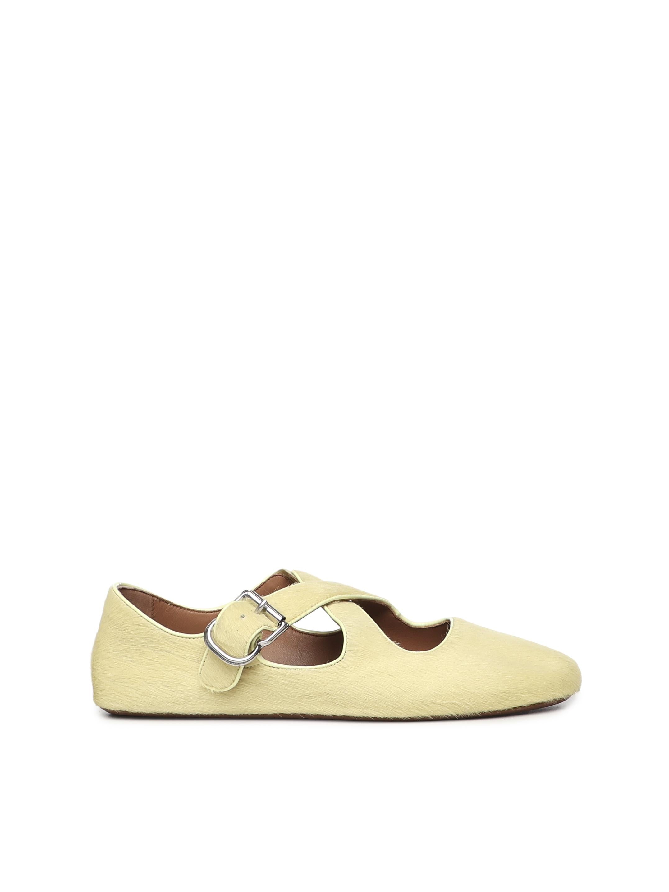 Ballerine flat in cavallino AA3A046I047 276 ALAIA 